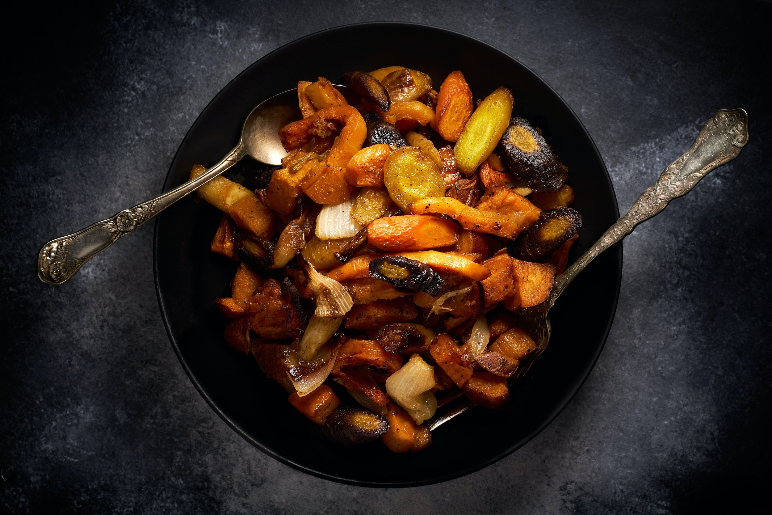 barolo wine pairing ideas - vegan roasted vegetables