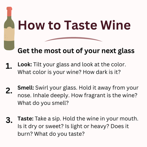 how to taste wine - wine structure