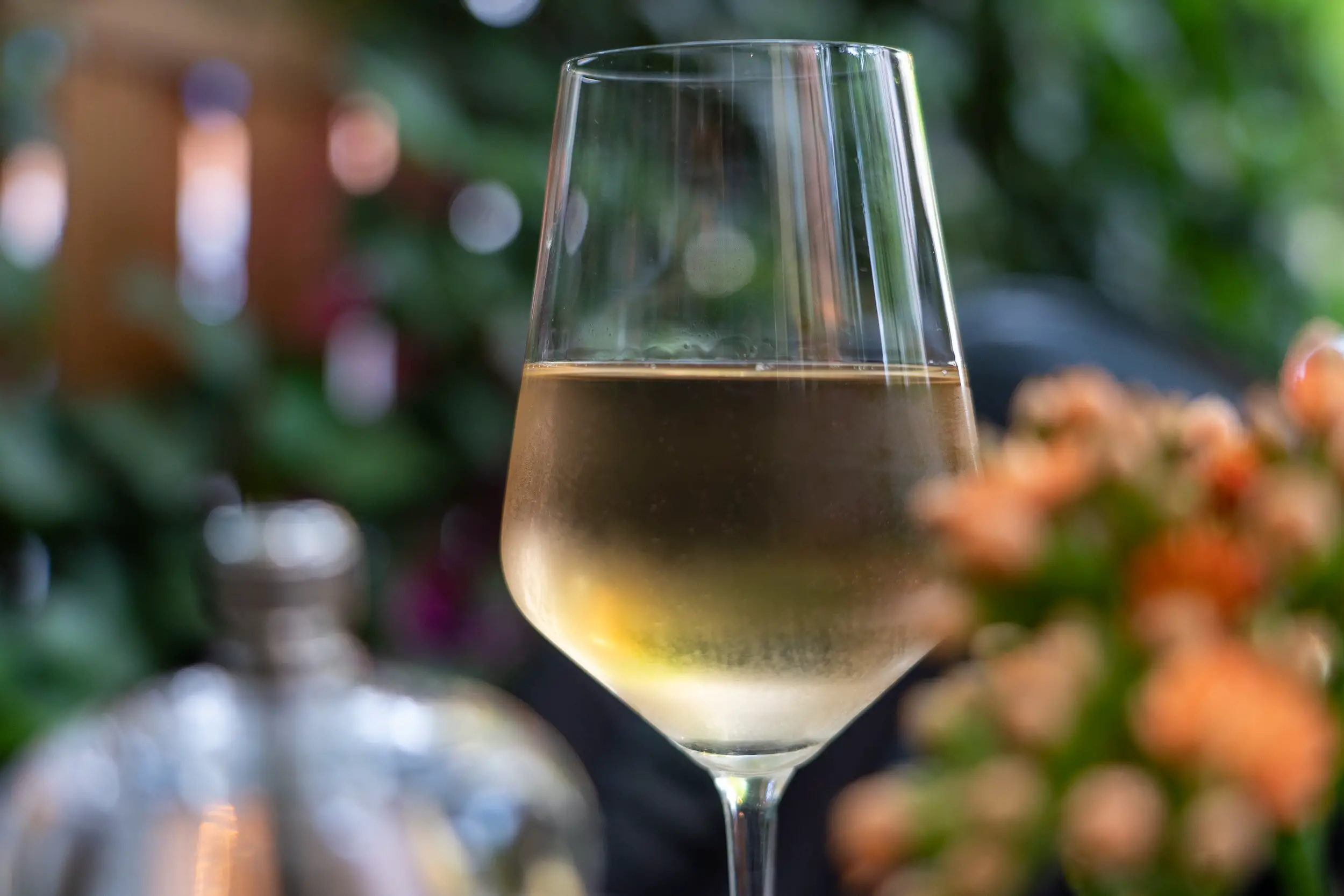 how does alcohol affect wine - white wine glass