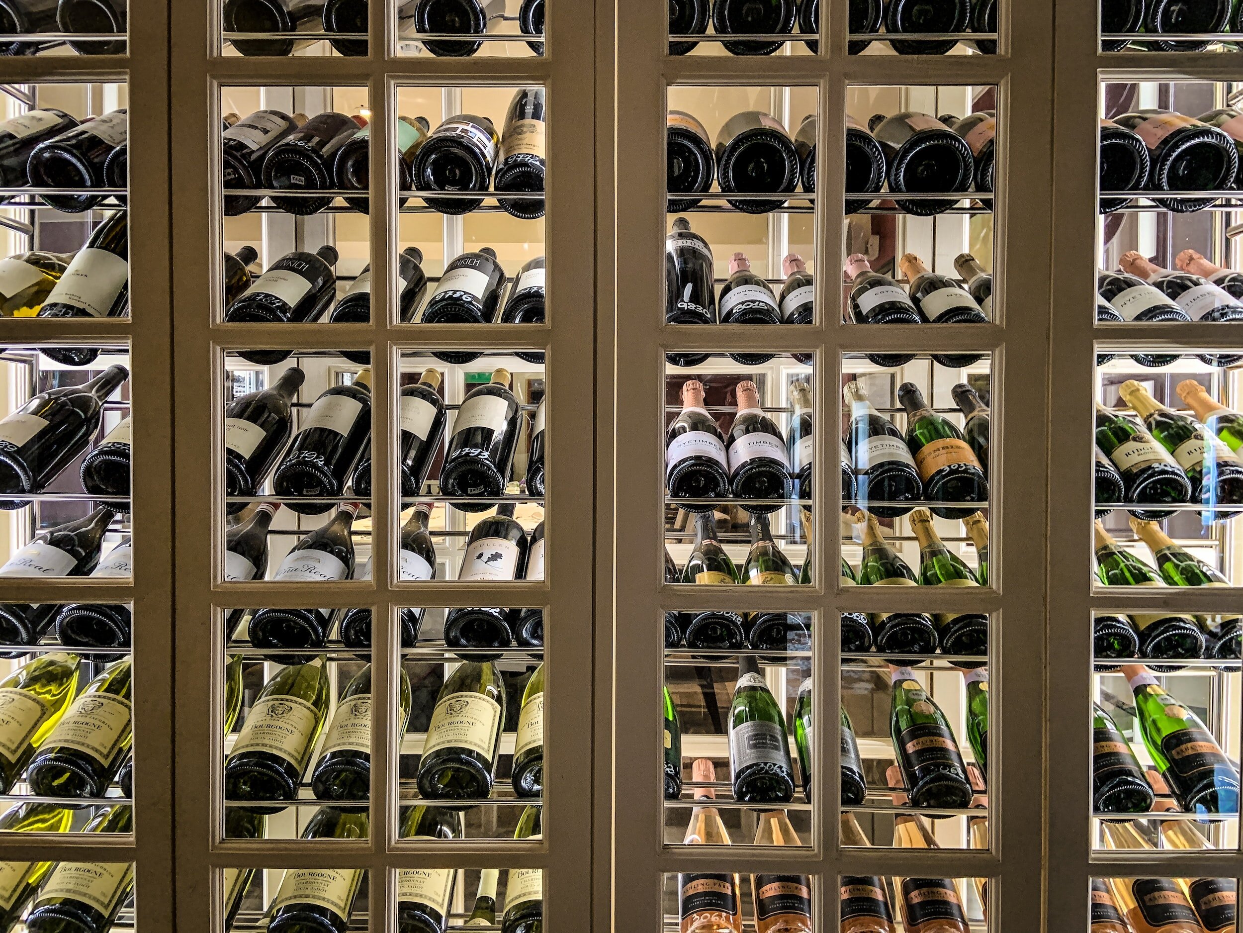 does wine go up in value: wine shelf