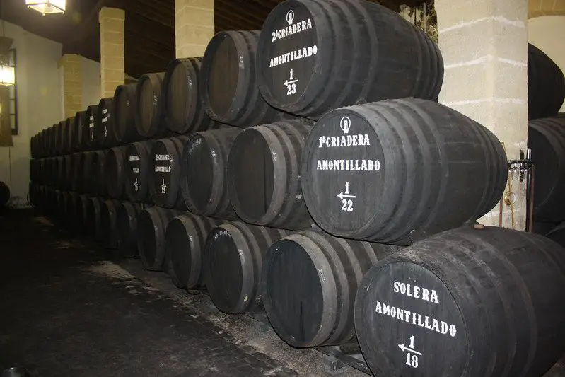 Andrew Wilkinson Aging Amontillado Wine Bodega - what makes amontillado sherry special