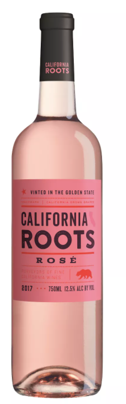 california roots - rose wine label - what are private label wines