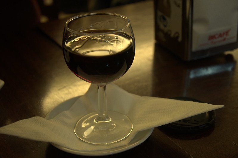 vintage port wine glass