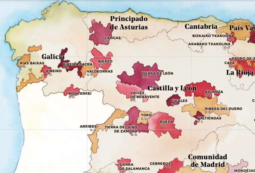 why I love verdejo - northern spain wine regions map