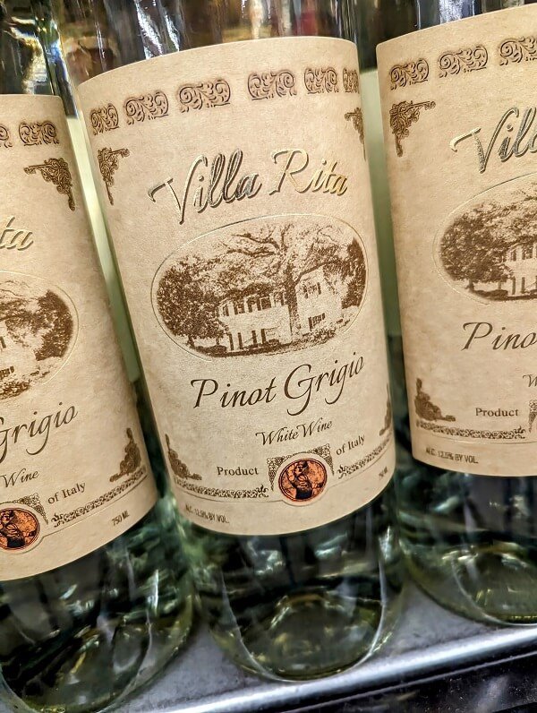 pinot grigio - taste profile - Villa Rita wine