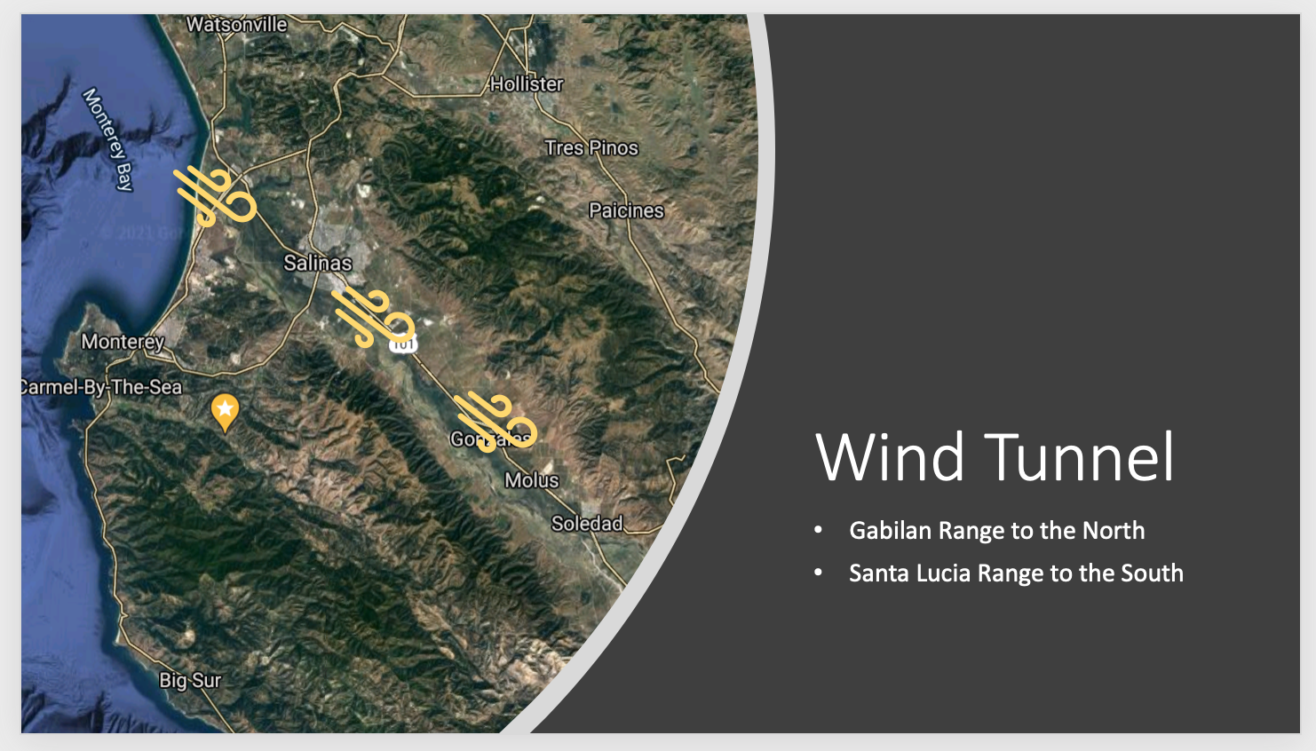 Salinas River Valley Wind Tunnel - how wind affects wine quality