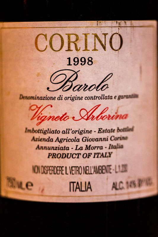 Thomas Hawk Barolo Wine label - IGT, DOCG, DOC, Italian wine classification