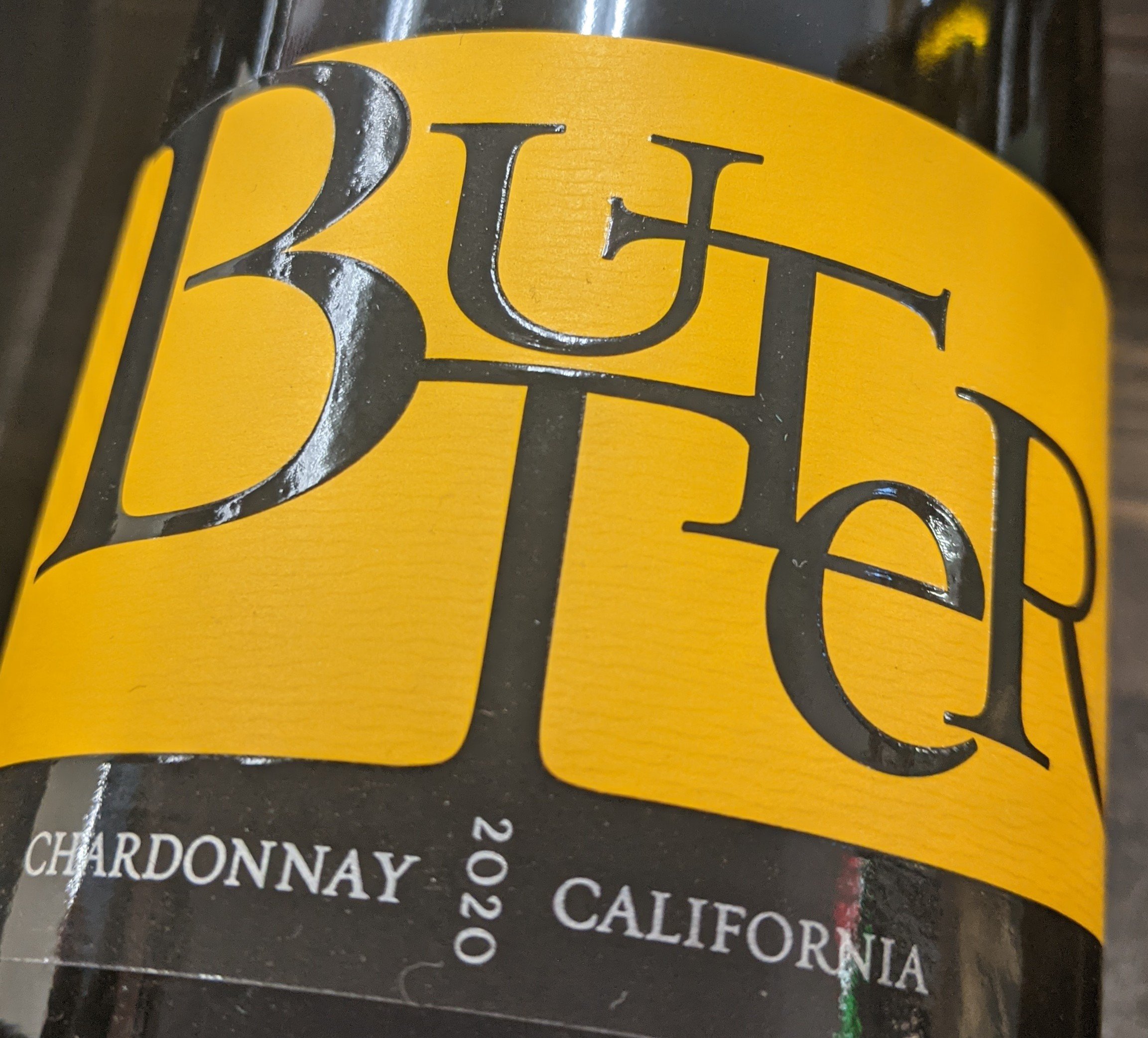 chardonnay wine facts - butter wine label