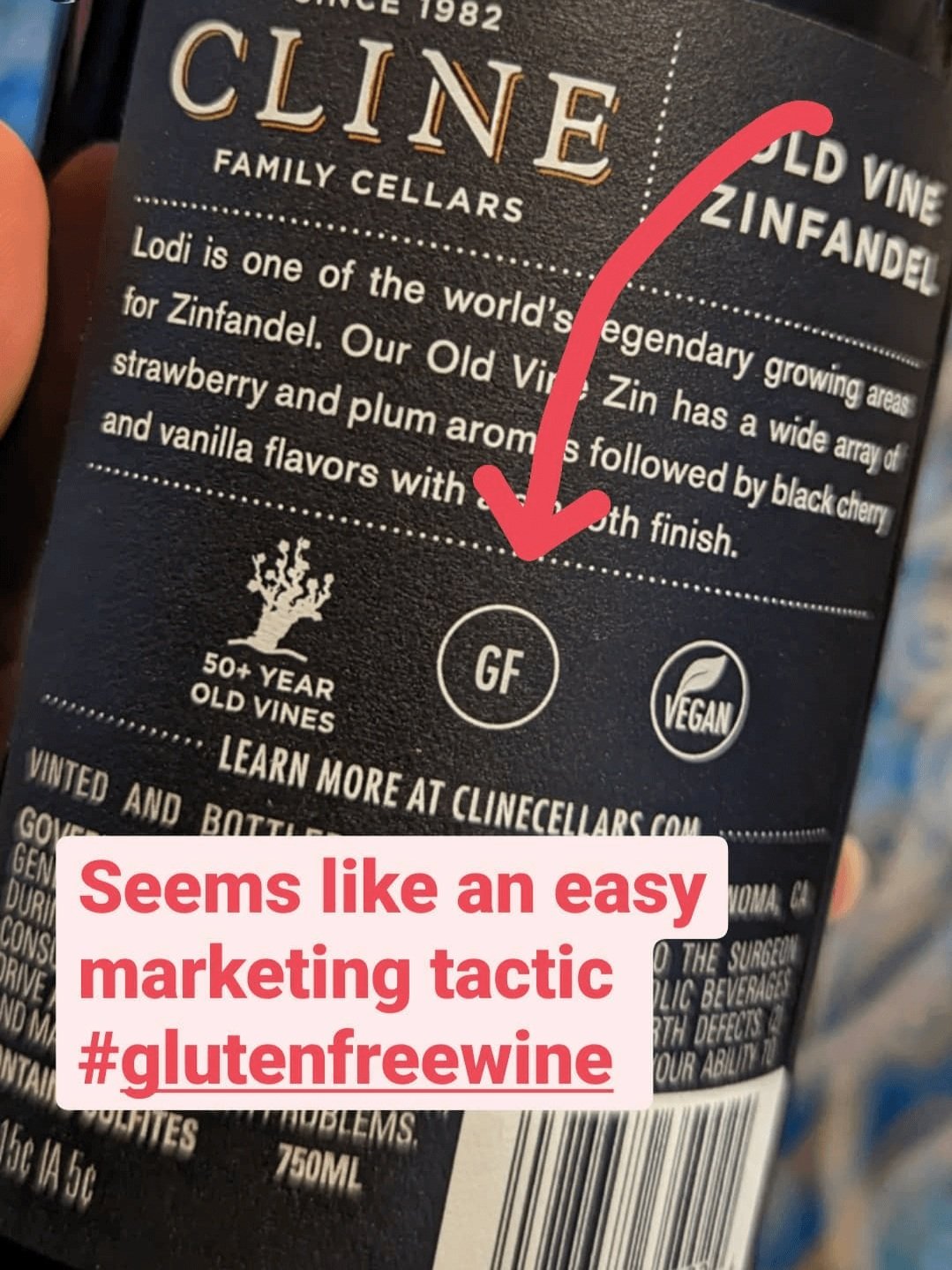 gluten free wine brands - cline