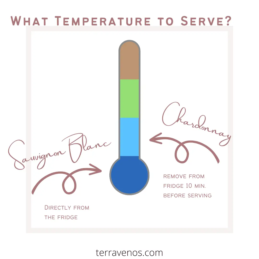 chardonnay vs Sauvignon blanc serving temperature