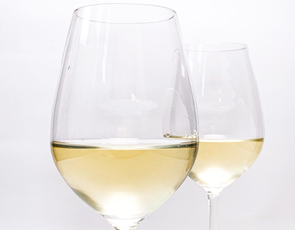white wine glasses - chablis wine