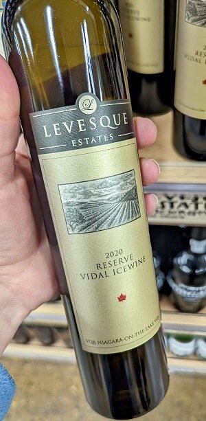 Reserve ice wine - wine label terms