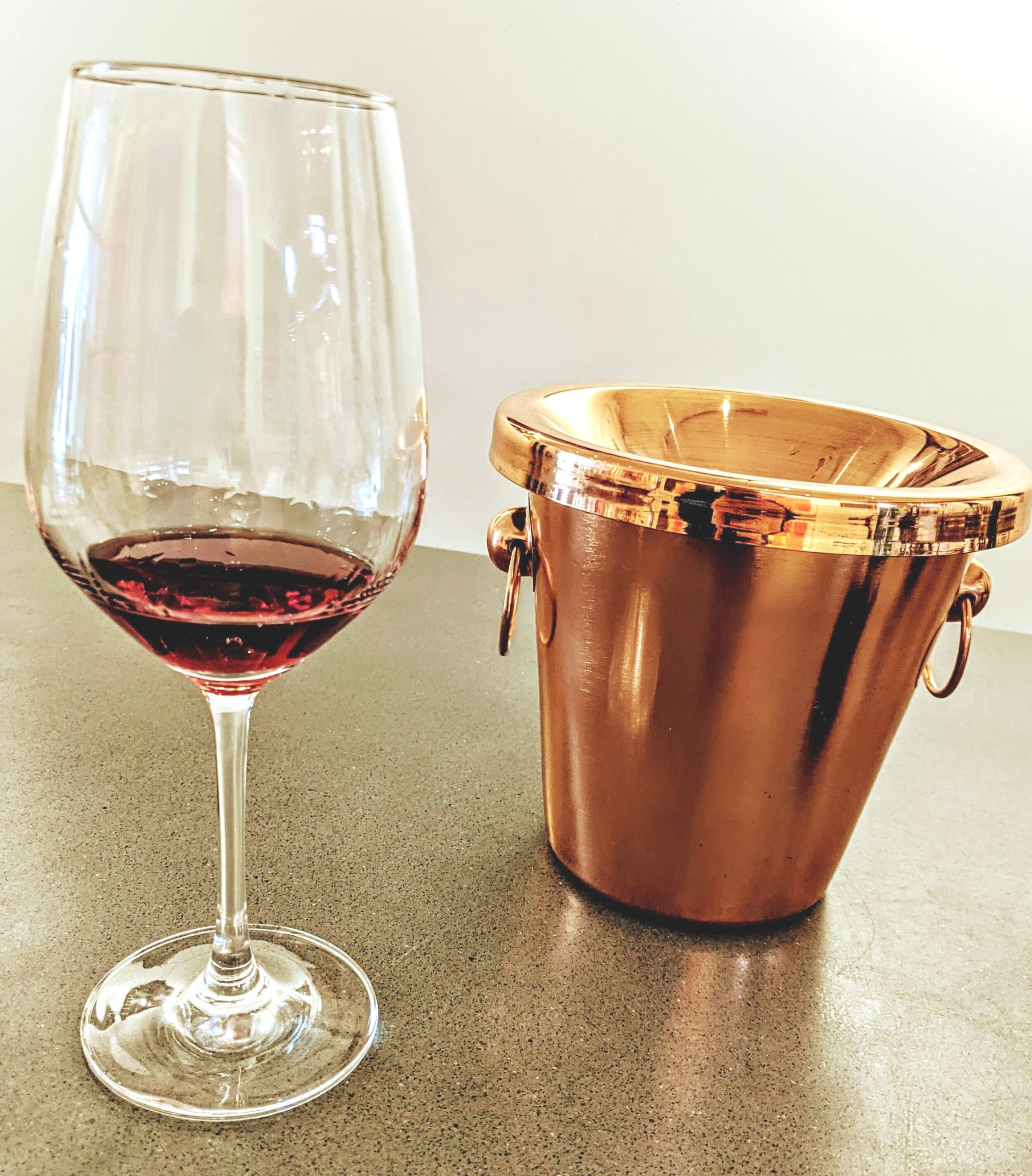 what to do at a wine tasting - wine glass and spit bucket