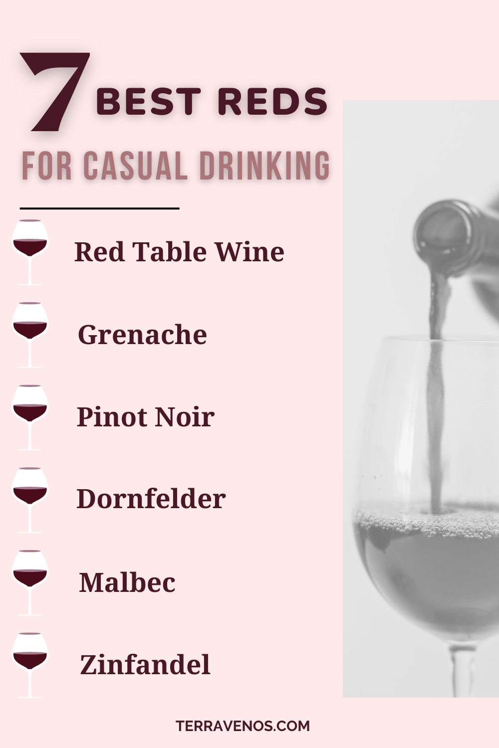 best red wines for casual drinking - infographic