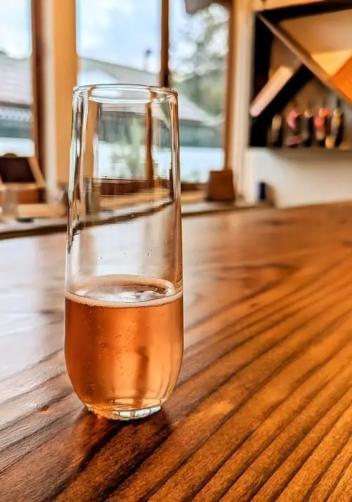 how is rose wine made - sparkling rose wine glass