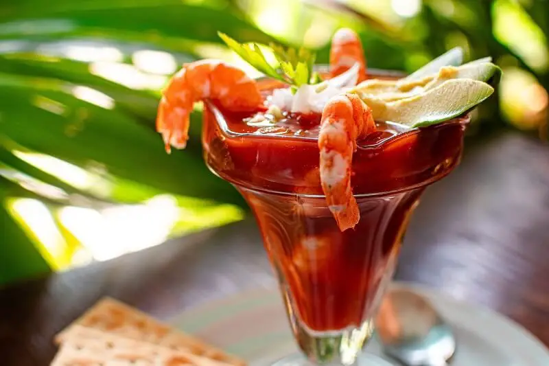 shrimp cocktail - cold appetizers for white wine tasting