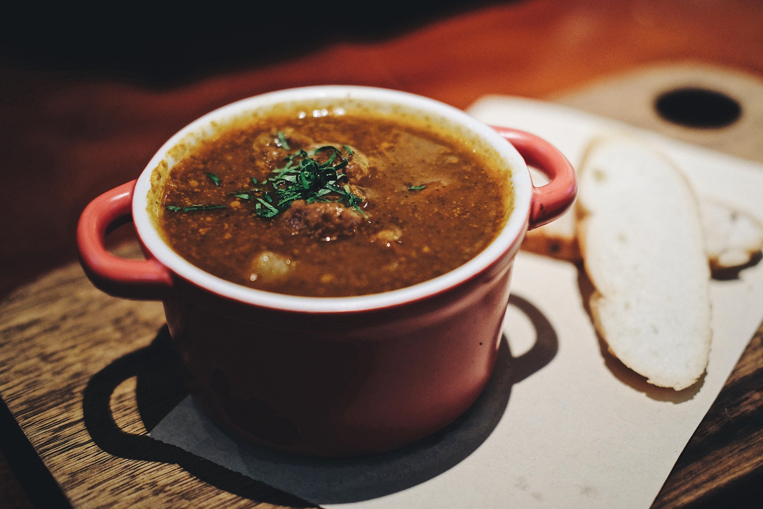 easy Merlot food pairing idea - lentil soup