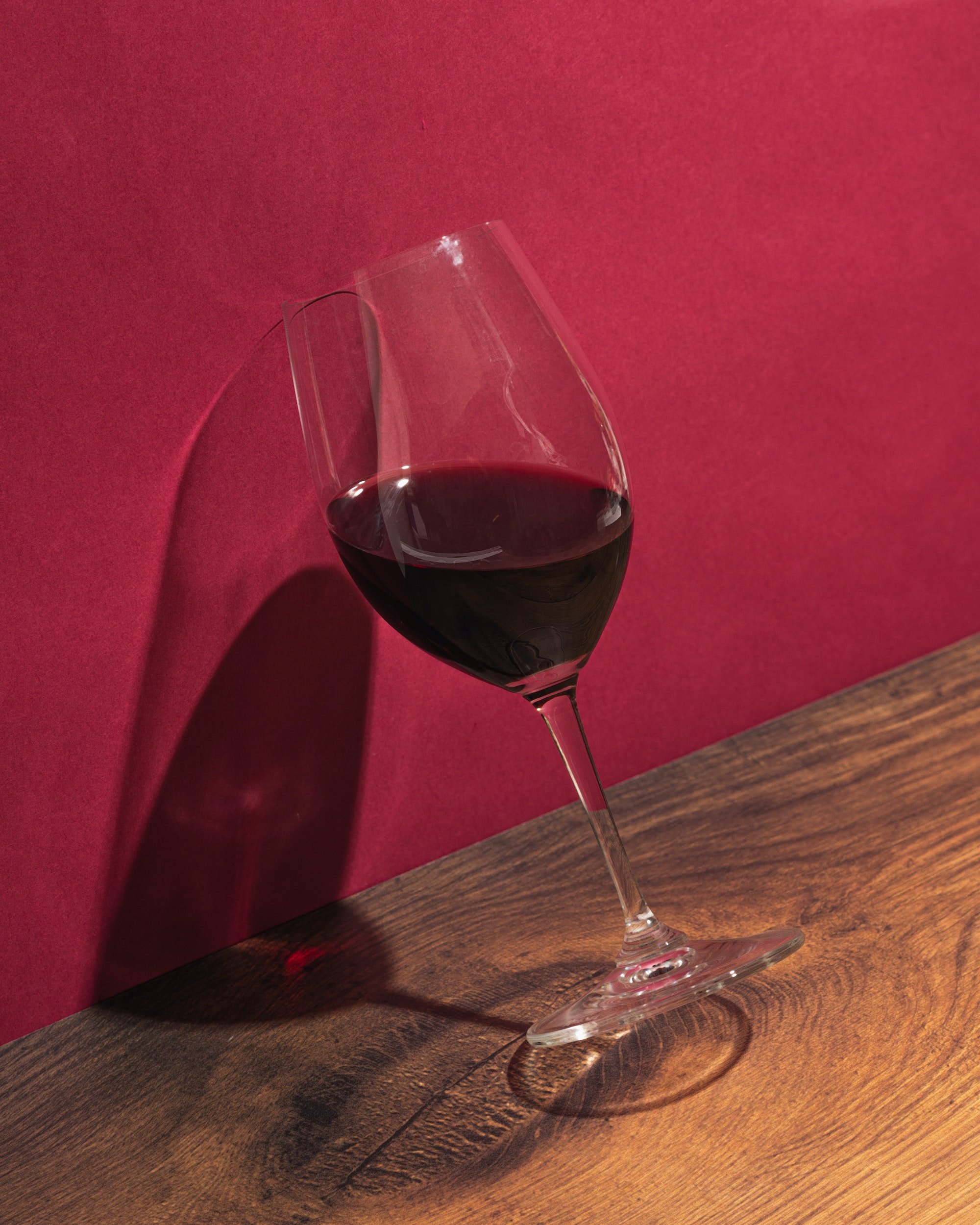 red spanish wine - red wine glass on wall