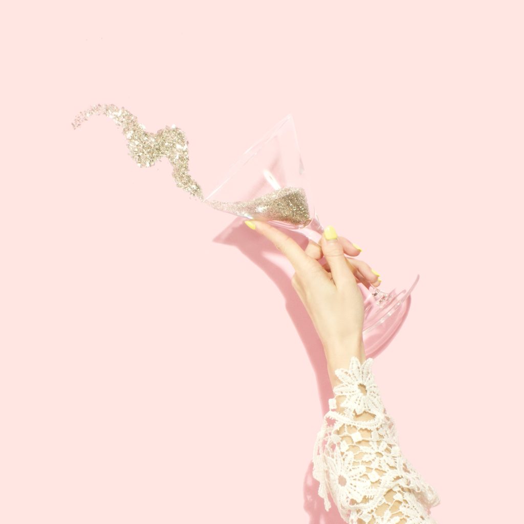 is prosecco just cheap champagne - glass of glitter