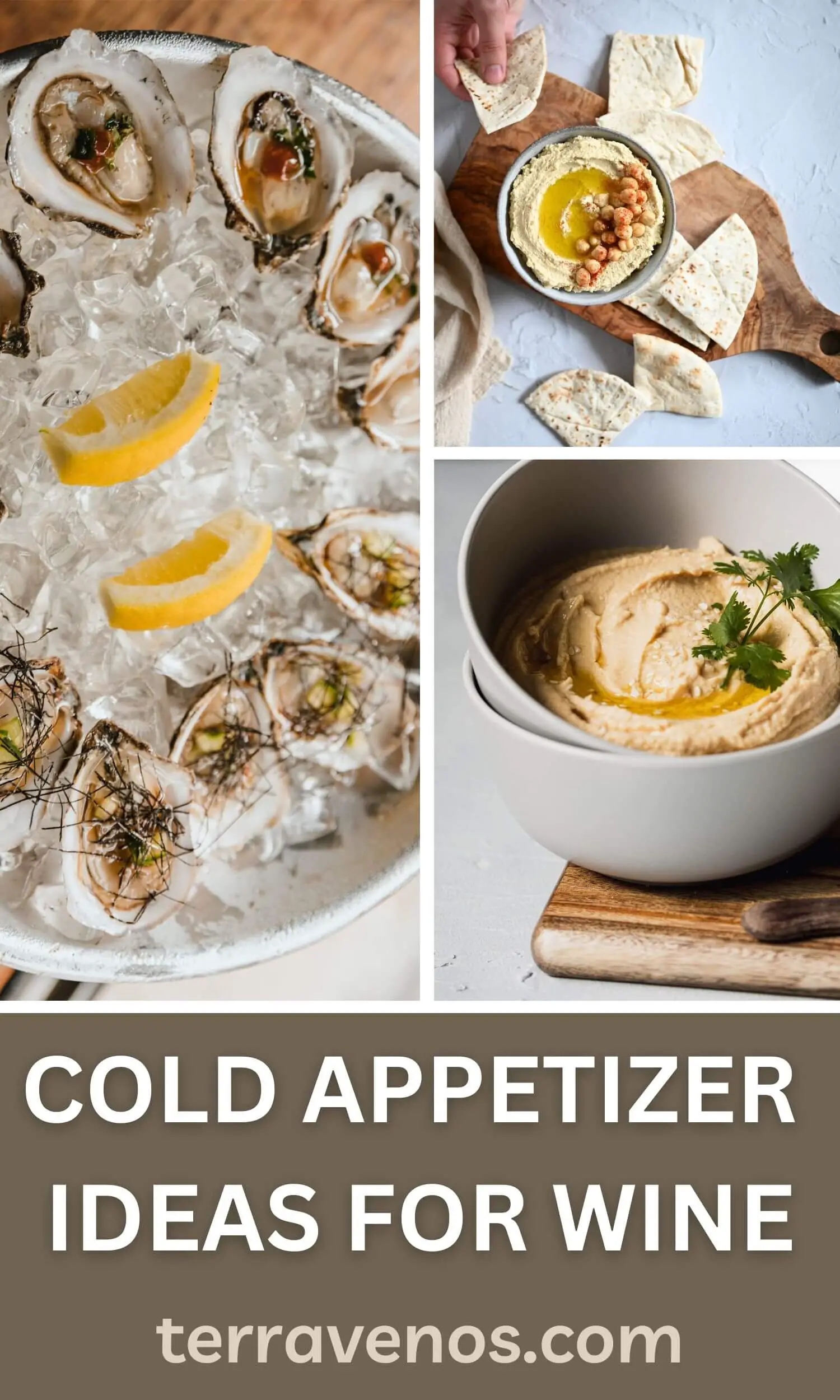 cold appetizers for wine tasting