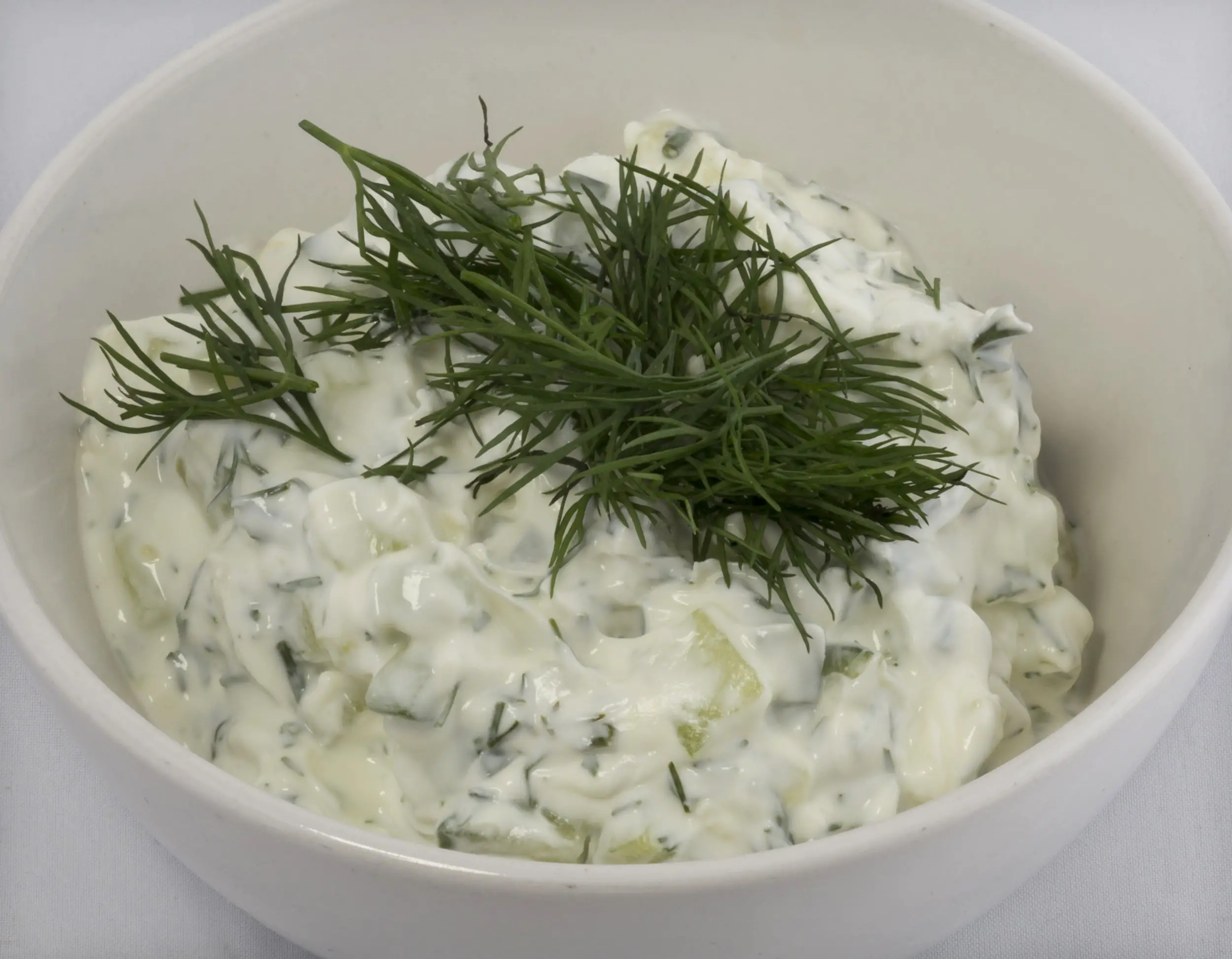 cold appetizers for white wine tasting - tzatziki