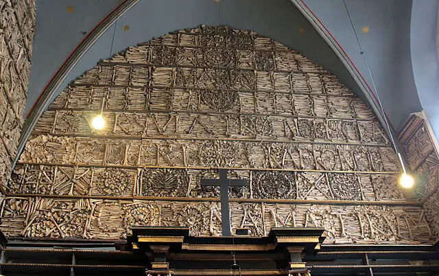 Basilica of St. Ursula Wall of Bones, Kevin Lakhani - clos de urusline pinot noir