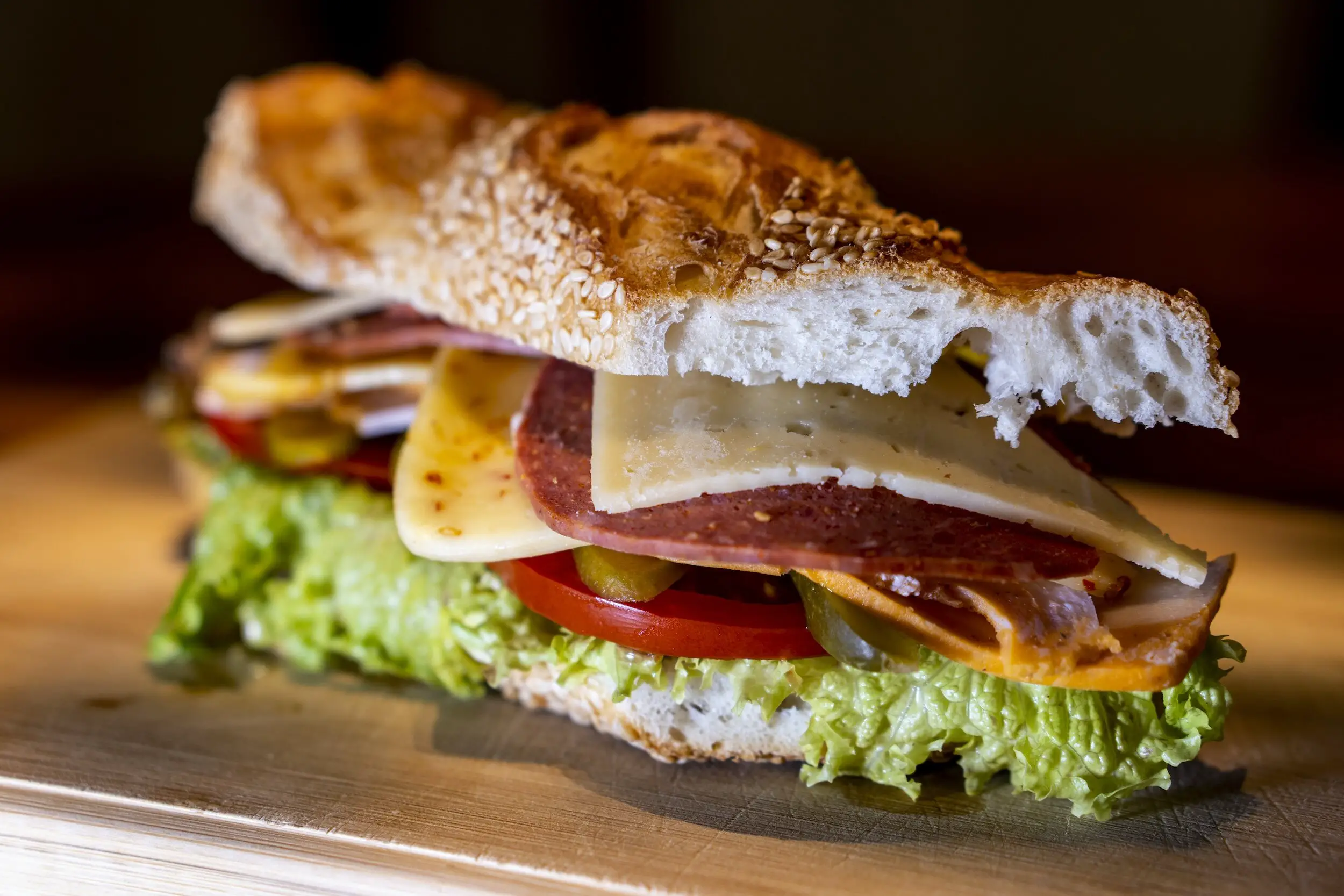 Pinotage food pairing - deli sandwich