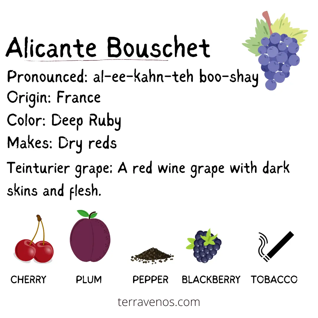 alicante bouschet strong red wine